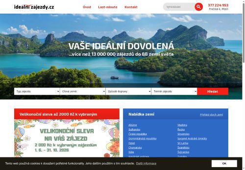 Zobrazit webové stránky Cestovní agentura Ideal-tour Plzeň