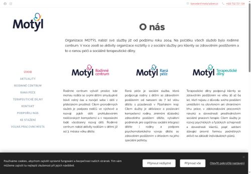 MOTÝL, z.ú. nabízí práci na pozici Pracovní terapeut/ka v obci Plzeň