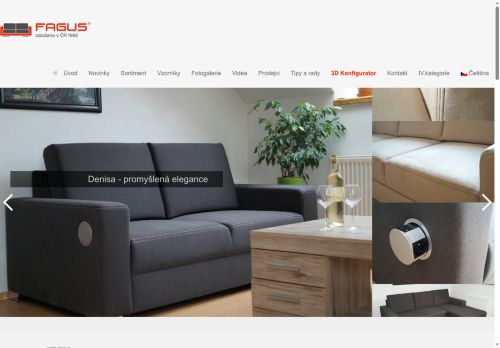 Webové stránky FAGUS - nábytek s.r.o., Předín