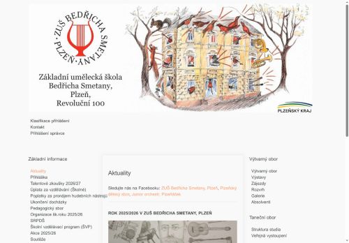Zobrazit webové stránky Základní umělecká škola Bedřicha Smetany, Plzeň