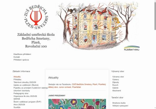 Zobrazit webové stránky Základní umělecká škola Bedřicha Smetany, Plzeň