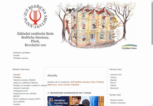 Zobrazit webové stránky Základní umělecká škola Bedřicha Smetany, Plzeň