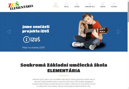 Zobrazit webové stránky Základní umělecká škola Elementária