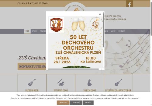 Zobrazit webové stránky Základní umělecká škola, Plzeň, Chválenická