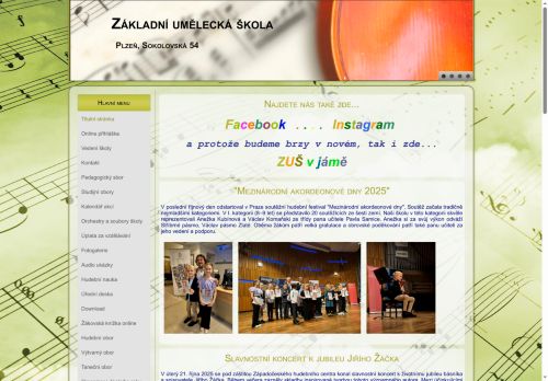 Zobrazit webové stránky Základní umělecká škola, Plzeň, Sokolovská