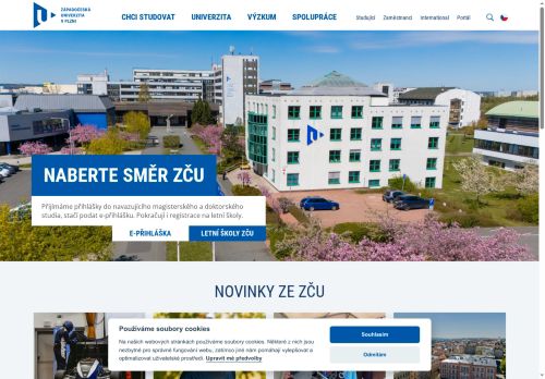 Zobrazit webové stránky Západočeská univerzita v Plzni