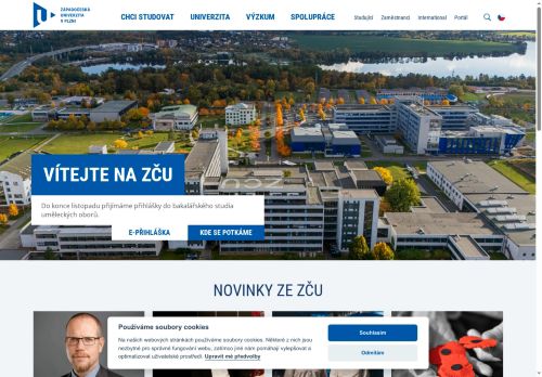 Zobrazit webové stránky Západočeská univerzita v Plzni