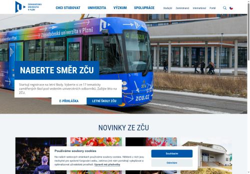 Zobrazit webové stránky Západočeská univerzita v Plzni