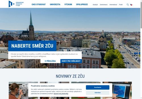 Zobrazit webové stránky Západočeská univerzita v Plzni