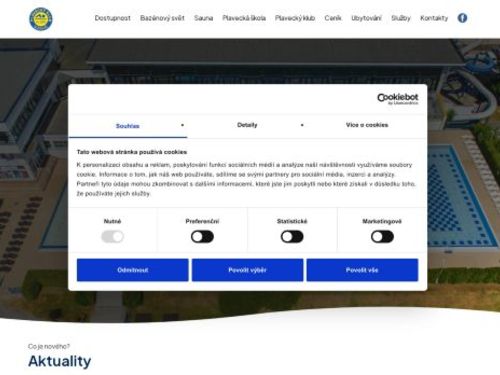 Bazén Slovany - Plavecký areál města Plzně