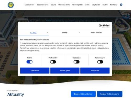 Bazén Slovany - Plavecký areál města Plzně