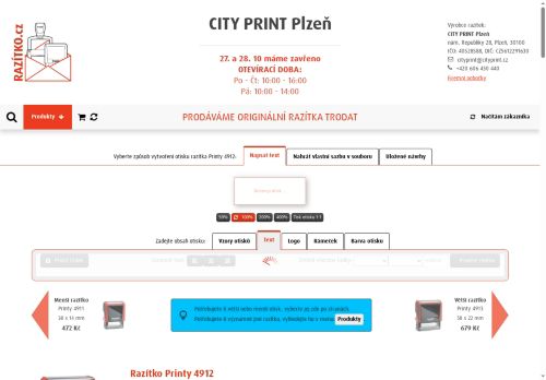 Zobrazit webové stránky City Print