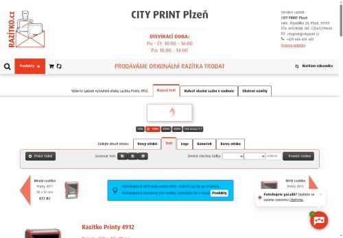 Zobrazit webové stránky City Print