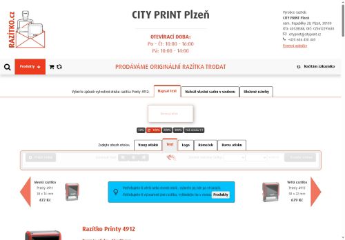 Zobrazit webové stránky City Print