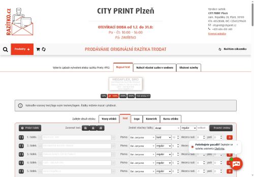 Zobrazit webové stránky City Print