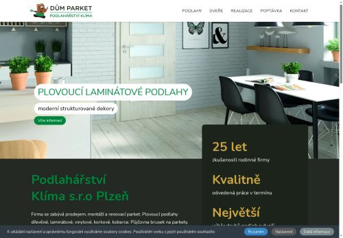 Zobrazit webové stránky Dům parket - Podlahářství Klíma