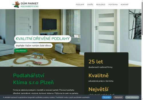 Zobrazit webové stránky Dům parket - Podlahářství Klíma