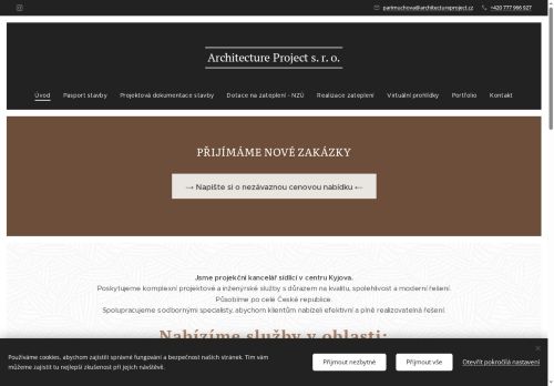 Webové stránky Architecture Project s.r.o., Kyjov