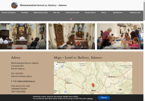 Zobrazit webové stránky Římskokatolická farnost Adamov