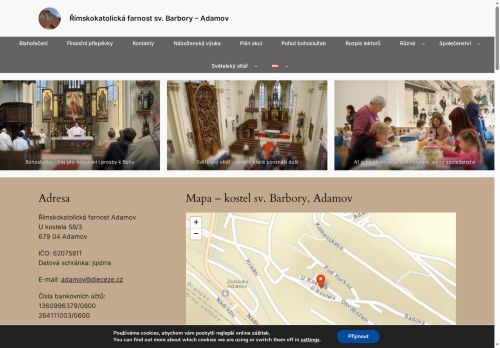 Zobrazit webové stránky Římskokatolická farnost Adamov