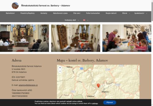 Zobrazit webové stránky Římskokatolická farnost Adamov