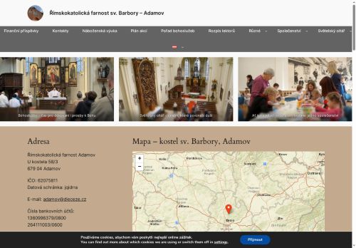 Zobrazit webové stránky Římskokatolická farnost Adamov