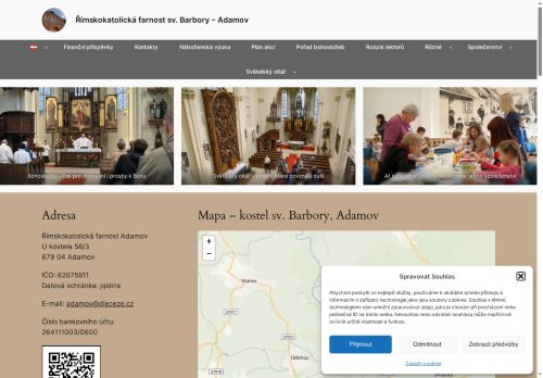 Zobrazit webové stránky Římskokatolická farnost Adamov