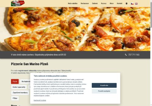 Zobrazit webové stránky Pizzerie San Marino