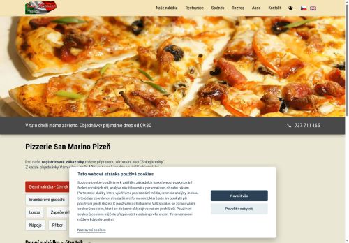 Zobrazit webové stránky Pizzerie San Marino