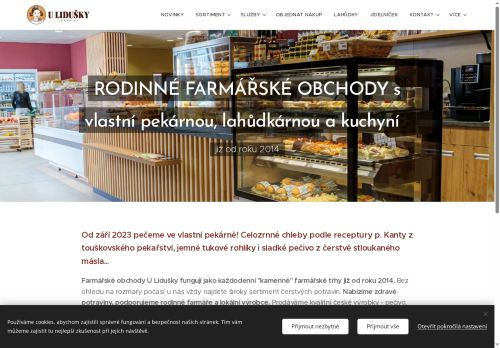 Zobrazit webové stránky Farmářský obchod U Lidušky