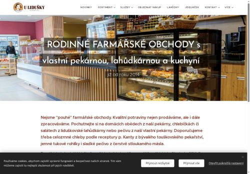 Zobrazit webové stránky Farmářský obchod U Lidušky