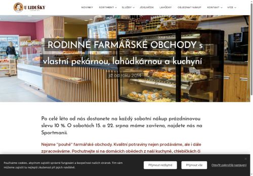 Zobrazit webové stránky Farmářský obchod U Lidušky