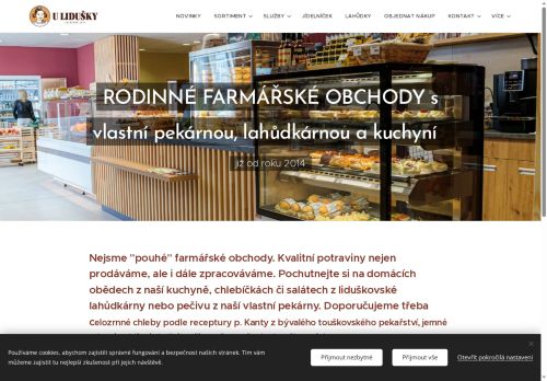 Zobrazit webové stránky Farmářský obchod U Lidušky