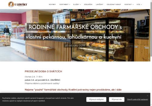 Zobrazit webové stránky Farmářský obchod U Lidušky