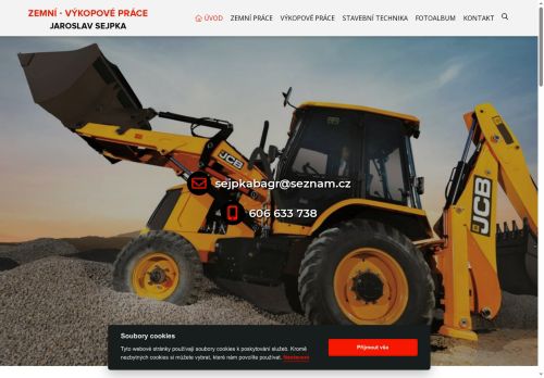 Zobrazit webové stránky Zemní - výkopové práce Jaroslav Sejpka