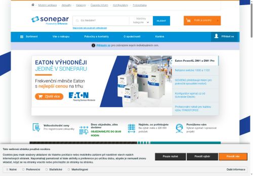 Sonepar Česká republika spol. s r.o. nabízí práci na pozici Odborný prodejce/prodejkyně - prodej elektroinstalačního materiálu v obci Plazy