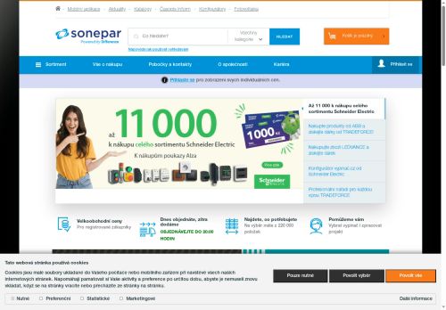 Sonepar Česká republika spol. s r.o. nabízí práci na pozici Odborný prodejce/prodejkyně - prodej elektroinstalačního materiálu v obci Plazy