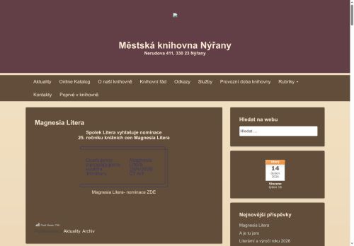 Zobrazit webové stránky Městská knihovna Nýřany