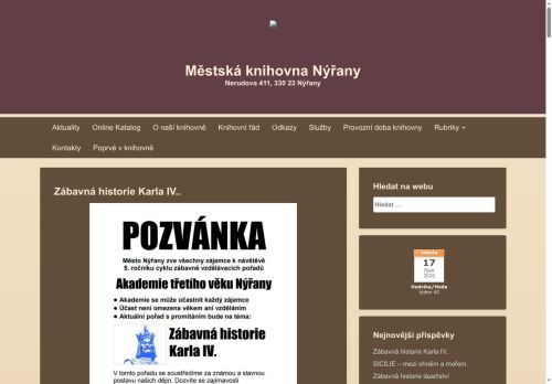 Zobrazit webové stránky Městská knihovna Nýřany