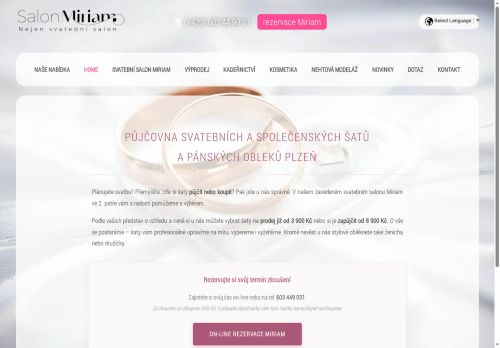 Zobrazit webové stránky Salon Miriam