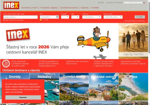 Zobrazit webové stránky INEX - cestovní kancelář s.r.o.