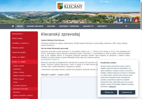 Zobrazit webové stránky Klecanský zpravodaj