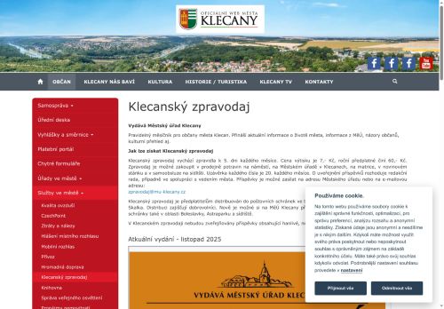 Zobrazit webové stránky Klecanský zpravodaj