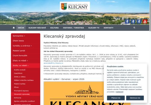 Zobrazit webové stránky Klecanský zpravodaj