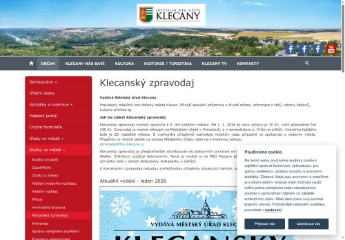 Zobrazit webové stránky Klecanský zpravodaj