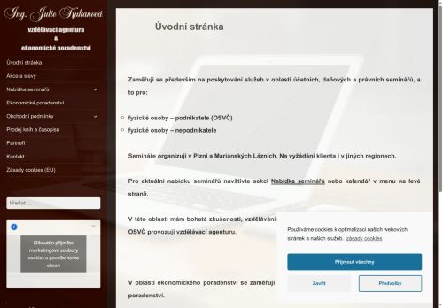 Zobrazit webové stránky Ing. Julie Kukanová