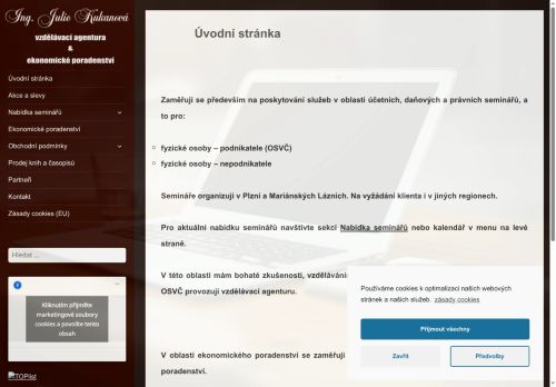Zobrazit webové stránky Ing. Julie Kukanová