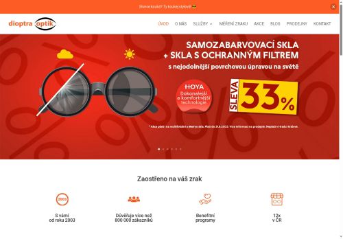 dioptra optik, s.r.o. nabízí práci na pozici Oční optik/optička v obci Plzeň