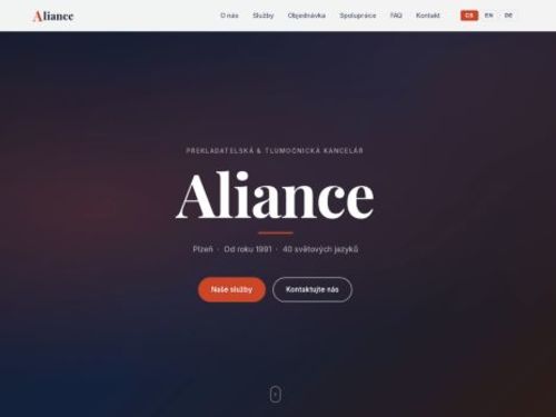 Aliance překladatelská a tlumočnická kancelář