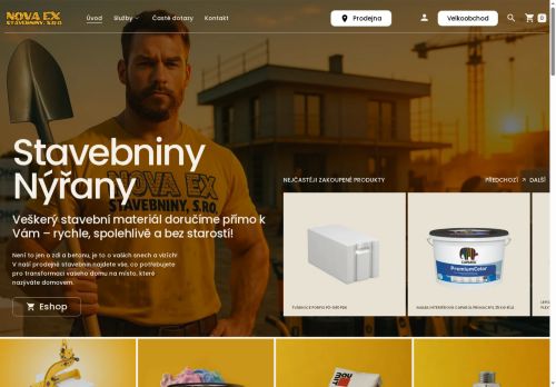 Zobrazit webové stránky Stavebniny NOVA EX